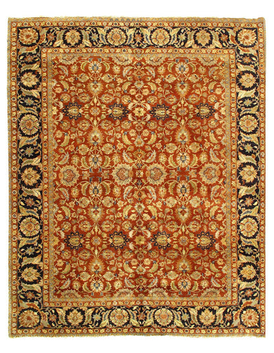 Canvello Tradional Fine Hand Knotted Agra Rug - 8'2'' X 10'1'' - Canvello