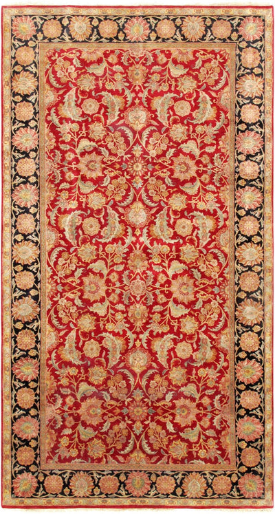 Canvello Traditional Agra Collection Hand - Knotted Lamb's Wool Area Rug - 8' X 15' - Canvello