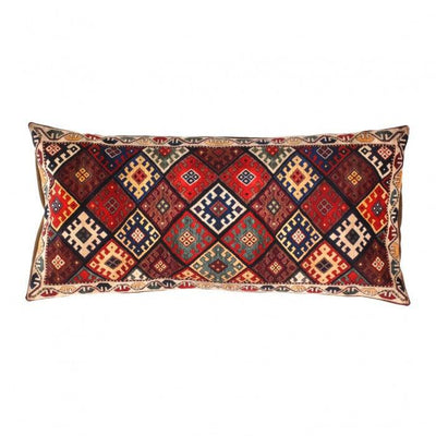 Canvello Traditional Design Velvet Pillow - 16" X 30"