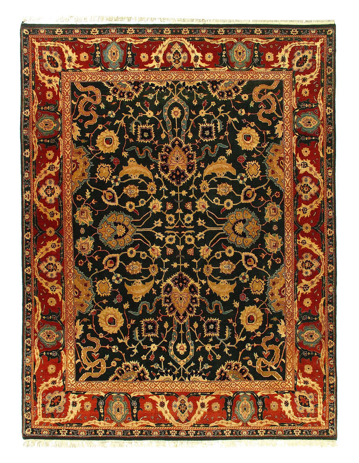 Alfombra Agra tradicional anudada a mano fina Canvello - 8' X 10'9''