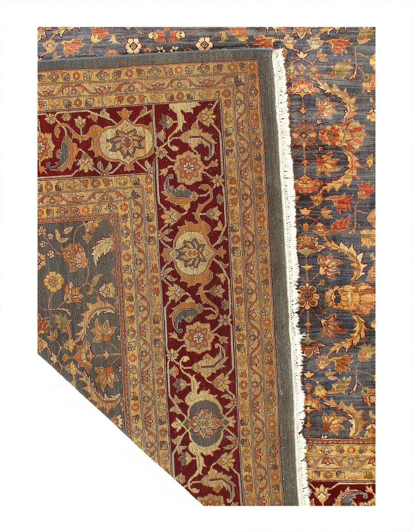 Canvello Traditional Fine Hand Knotted Oversized Agra Rug - 12' X 18'2''