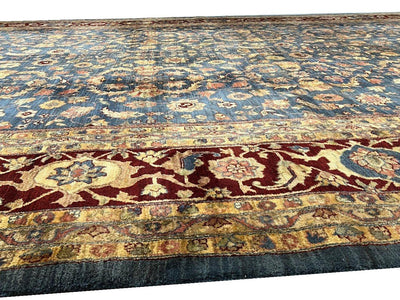 Canvello Traditional Fine Hand Knotted Oversized Agra Rug - 12' X 18'2'' - Canvello