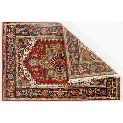 Canvello Traditional Fine Serapi Design Hand - Knotted Rug - 4' X 6' - Canvello