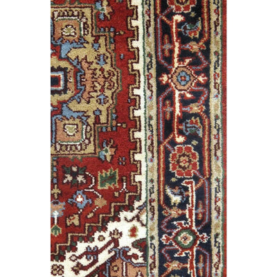 Canvello Traditional Fine Serapi Design Hand - Knotted Rug - 4' X 6' - Canvello