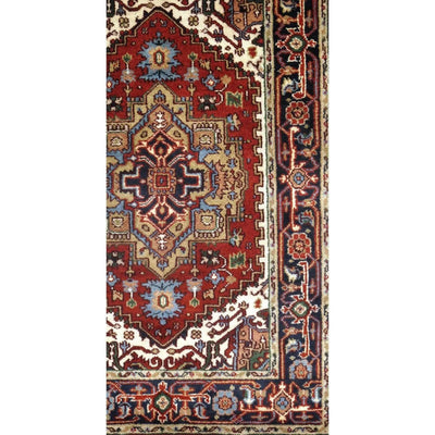 Canvello Traditional Fine Serapi Design Hand - Knotted Rug - 4' X 6' - Canvello