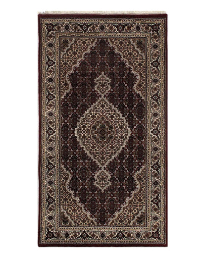 Traditional Fine Tabriz Hand-Knotted Rug - 3' X 5'5"