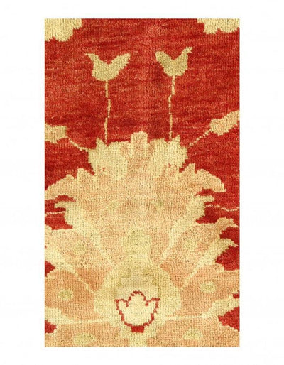 Traditional Oushak Design Hand-knotted Rug - 11'10" x 19'9"
