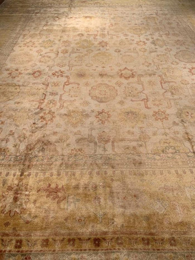 Traditional Oushak Design Hand-knotted Rug 12' x 15'