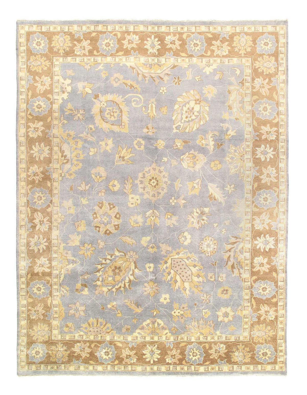 Canvello Traditional Oushak Design Hand-knotted Rug - 9' X 12'