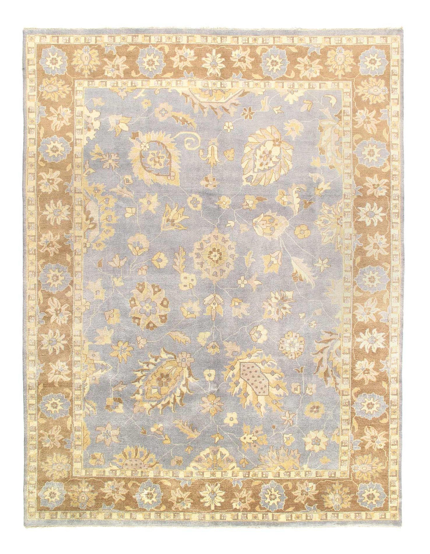 Canvello Traditional Oushak Design Hand - knotted Rug - 9' X 12' - Canvello