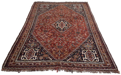 Canvello Traditional Silkroad Shiraz Brown Red Rug - 5'0'' X 8'0'' - Canvello