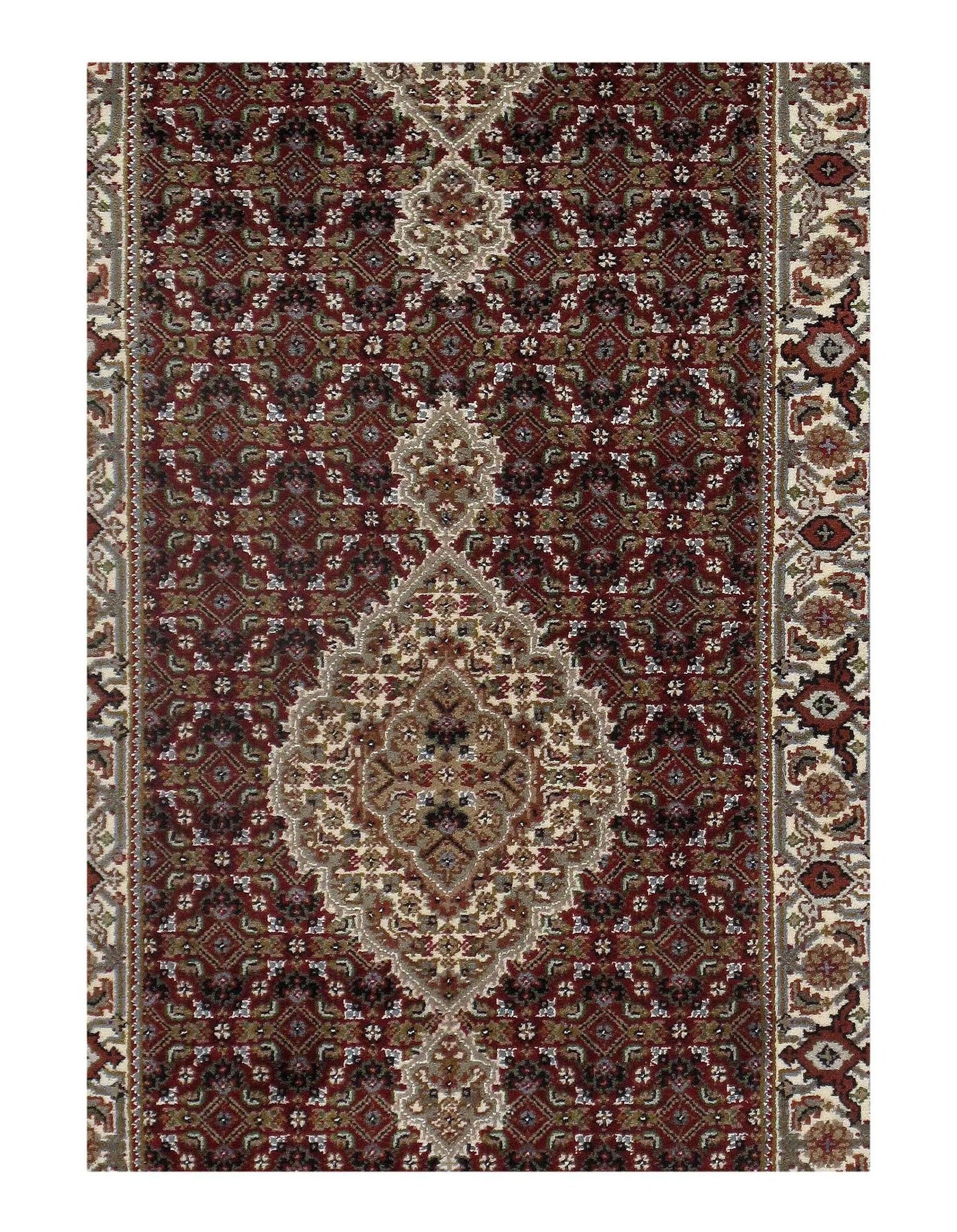 Traditional Tabriz Design Hand-Knotted Runner - 2'8" X 22'6"