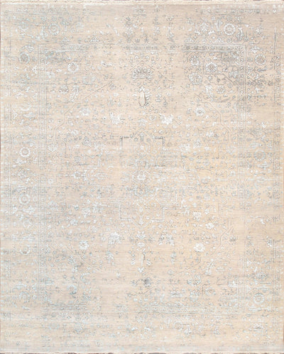 Canvello Transitional Hand Hooked Wool Rug - 8' X 9'8"