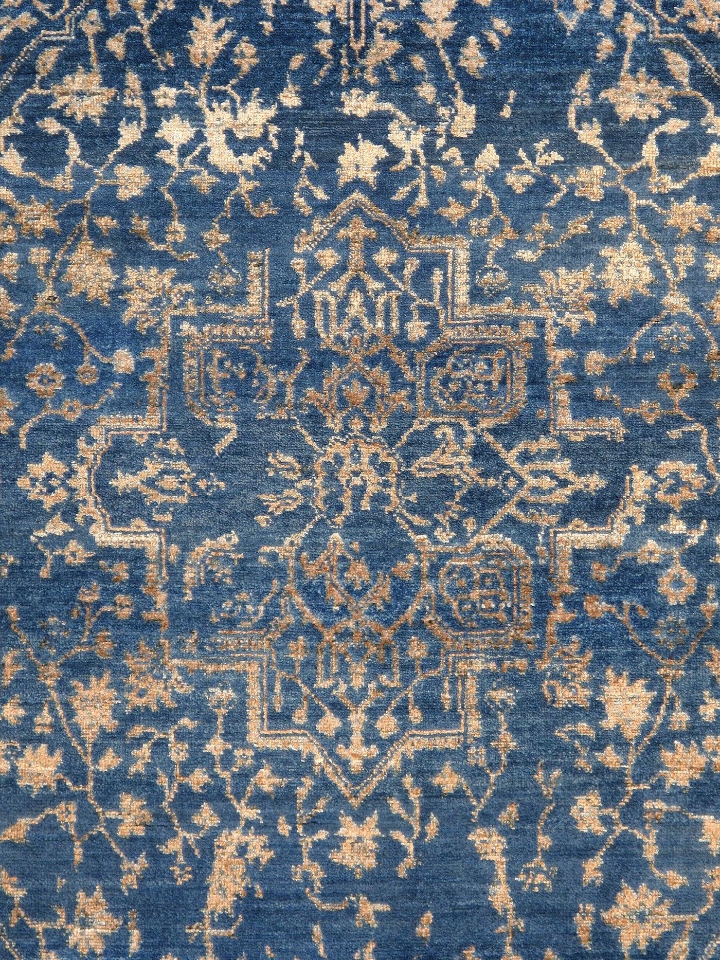 Canvello Transitional Hand Knotted Bsilk & Wool Area Rug - 4'1" X 6'2"