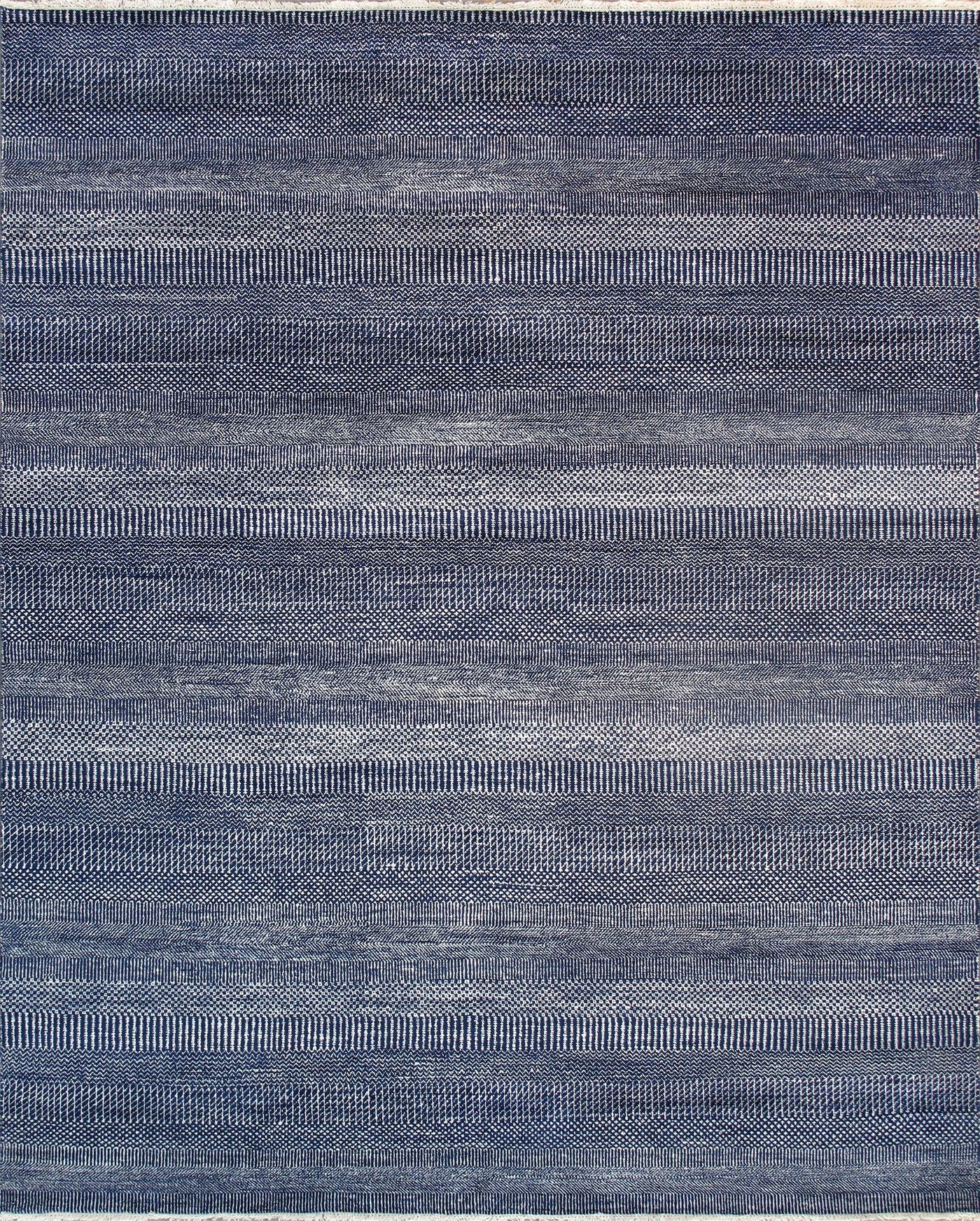 Canvello Transitional Hand-Knotted Bsilk & Wool Area Rug- 5'10" X 9'6"