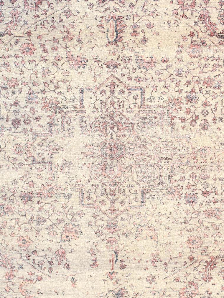 Canvello Transitional Hand Knotted Bsilk & Wool Area Rug - 8'1" X 9'11"