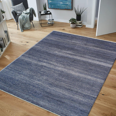 Canvello Transitional Hand-Knotted Bsilk & Wool Area Rug- 8'1" X 9'11"