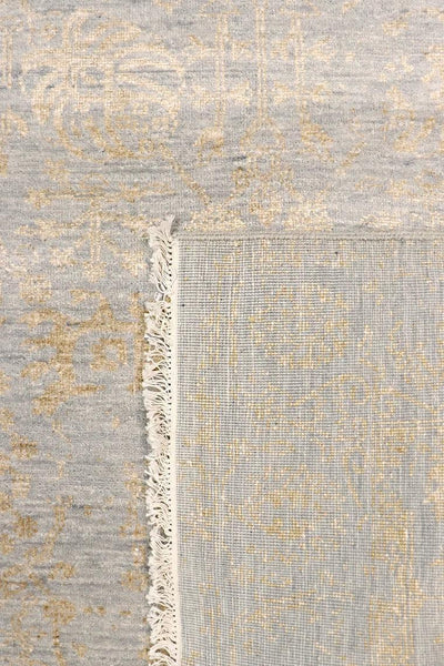 Canvello Transitional Hand Knotted Bsilk & Wool Area Rug - 9' X 11'10"
