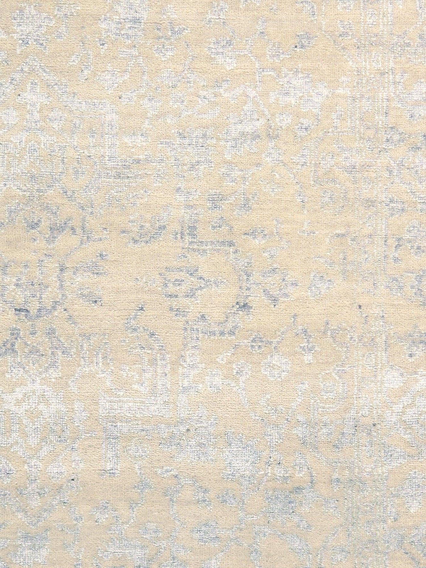 Canvello Transitional Hand Knotted Bsilk & Wool Area Rug - 4' X 6'1" - Canvello