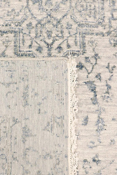 Canvello Transitional Hand Knotted Bsilk & Wool Area Rug - 4' X 6'2" - Canvello