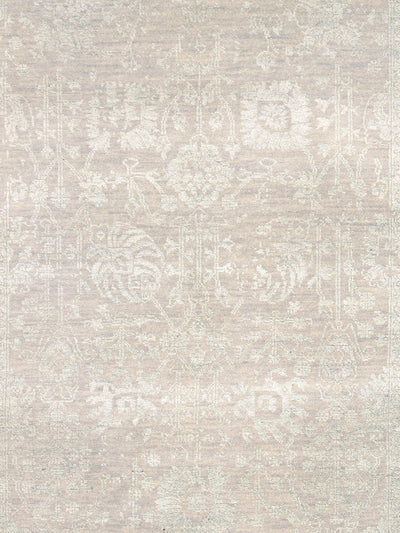 Canvello Transitional Hand Knotted Bsilk & Wool Area Rug - 4' X 6'3" - Canvello