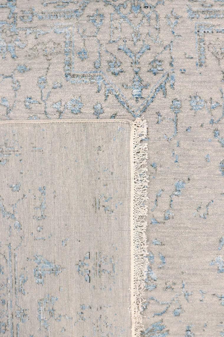 Canvello Transitional Hand Knotted Bsilk & Wool Area Rug - 5'11" X 9' - Canvello