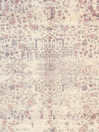 Canvello Transitional Hand Knotted Bsilk & Wool Area Rug - 8'1" X 9'11" - Canvello