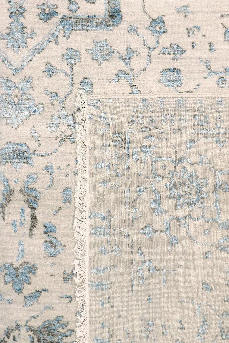 Canvello Transitional Hand Knotted Bsilk & Wool Area Rug - 8'5" X 11'8" - Canvello