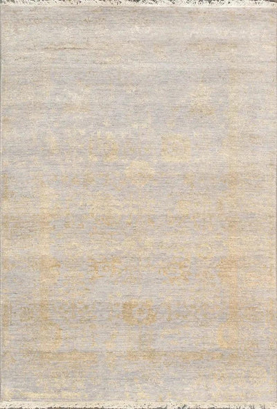 Canvello Transitional Hand Knotted Bsilk & Wool Area Rug - 9' X 11'10" - Canvello