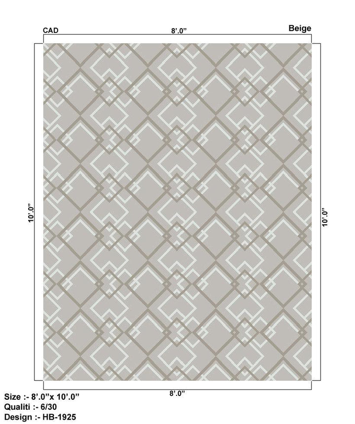 Canvello Transitional Hand-Knotted Lamb's Wool Area Rug- 2' X 3'