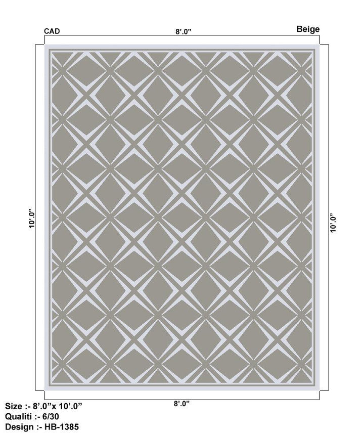 Canvello Transitional Hand-Knotted Lamb's Wool Area Rug- 2' X 3'