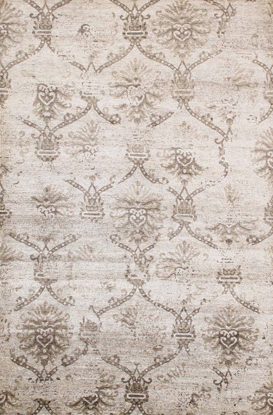 Canvello Transitional Hand - Knotted Lamb's Wool Area Rug - 6' X 8'11" - Canvello