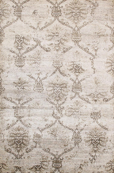 Canvello Transitional Hand - Knotted Lamb's Wool Area Rug - 6' X 8'11" - Canvello