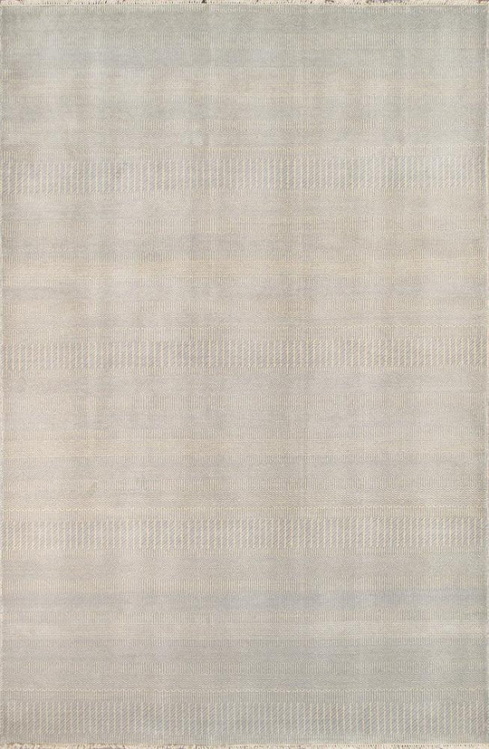 Alfombra de transición Canvello de lana de cordero anudada a mano - 6' X 9'