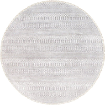 Canvello Transitional Hand - Knotted Lamb's Wool Beige Area Rug - 7'11" X 7'11" - Canvello