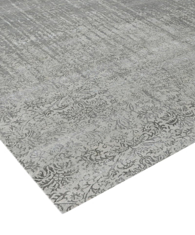 Canvello Transitional Hand-Knotted Silk & Wool Area Rug- 7'11" X 9'8"