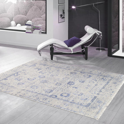 Canvello Transitional Hand-Knotted Silk & Wool Area Rug- 8'1" X 10'2"