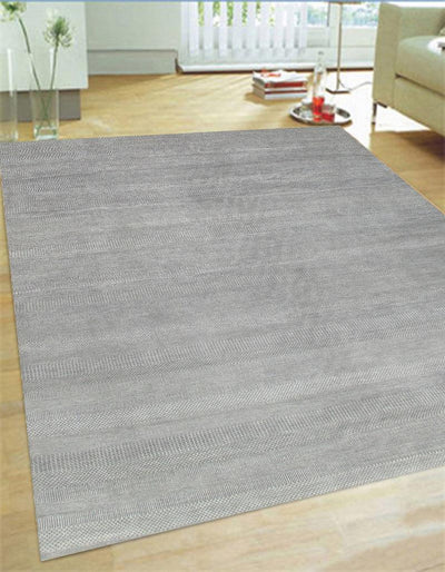 Canvello Transitional Hand-Knotted Silk & Wool Area Rug- 8'10" X 12'1"