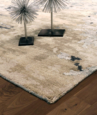 Canvello Transitional Hand-Knotted Silk & Wool Area Rug- 8'11" X 11'10"