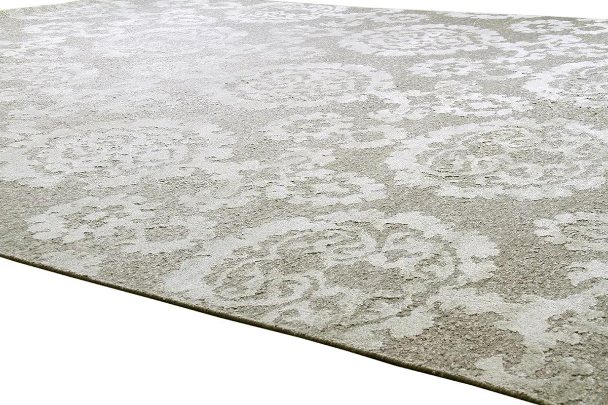 Canvello Transitional Hand-Knotted Silk & Wool Area Rug- 8'9" X 11'9"