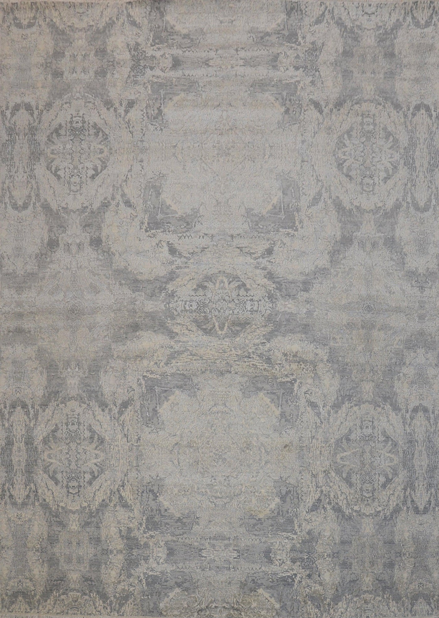 Canvello Transitional Hand-Knotted Silk & Wool Area Rug- 9'11" X 14'1"