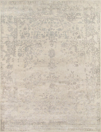 Canvello Transitional Hand-Knotted Silk & Wool Area Rug- 9' X 11'11"