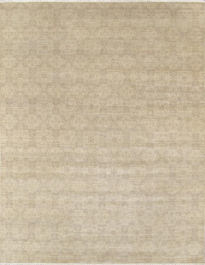 Canvello Transitional Hand-Knotted Silk & Wool Area Rug- 9' X 11'6"