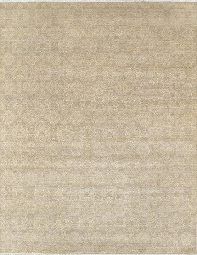 Canvello Transitional Hand-Knotted Silk & Wool Area Rug- 9' X 11'6"