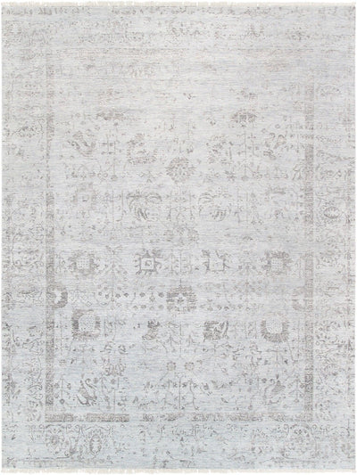 Canvello Transitional Hand-Knotted Silk & Wool Area Rug- 9' X 12'
