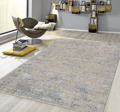 Canvello Transitional Hand - Knotted Silk & Wool Area Rug - 7'11" X 9'10" - Canvello