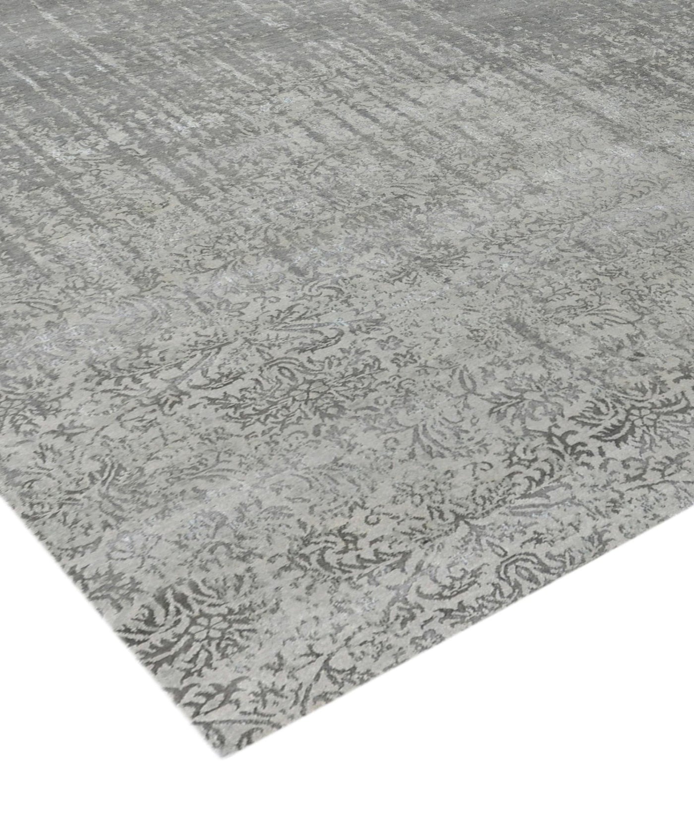 Canvello Transitional Hand - Knotted Silk & Wool Area Rug - 7'11" X 9'8" - Canvello