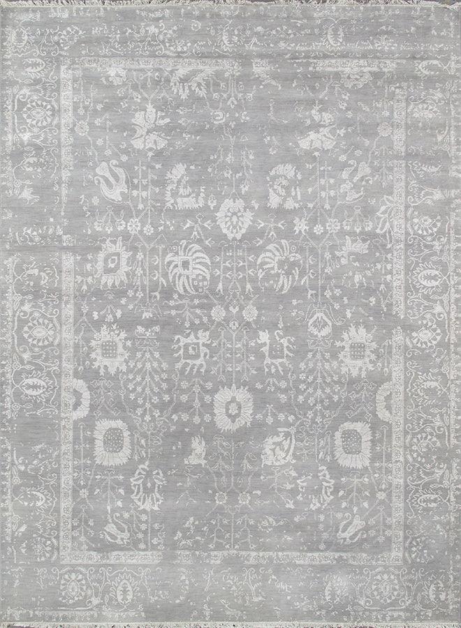 Canvello Transitional Hand - Knotted Silk & Wool Area Rug - 8' X 10'2" - Canvello