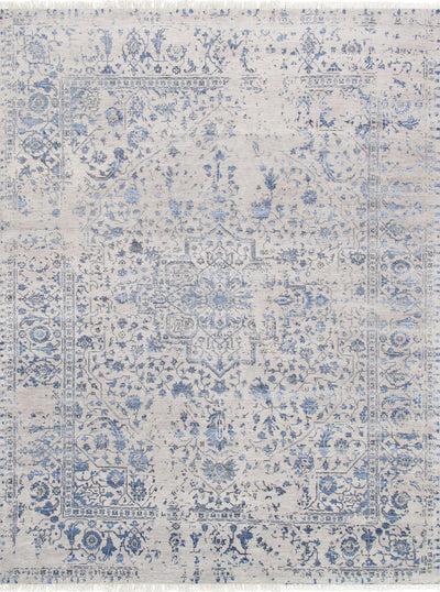 Canvello Transitional Hand - Knotted Silk & Wool Area Rug - 8'1" X 10'1" - Canvello