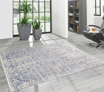 Canvello Transitional Hand - Knotted Silk & Wool Area Rug - 8'1" X 10'1" - Canvello